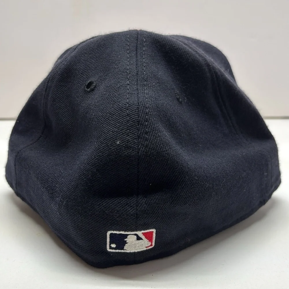 Atlanta Braves‎ New Era 59Fifty MLB Cap Hat Fitted Size 7 1/2 Red & Blue